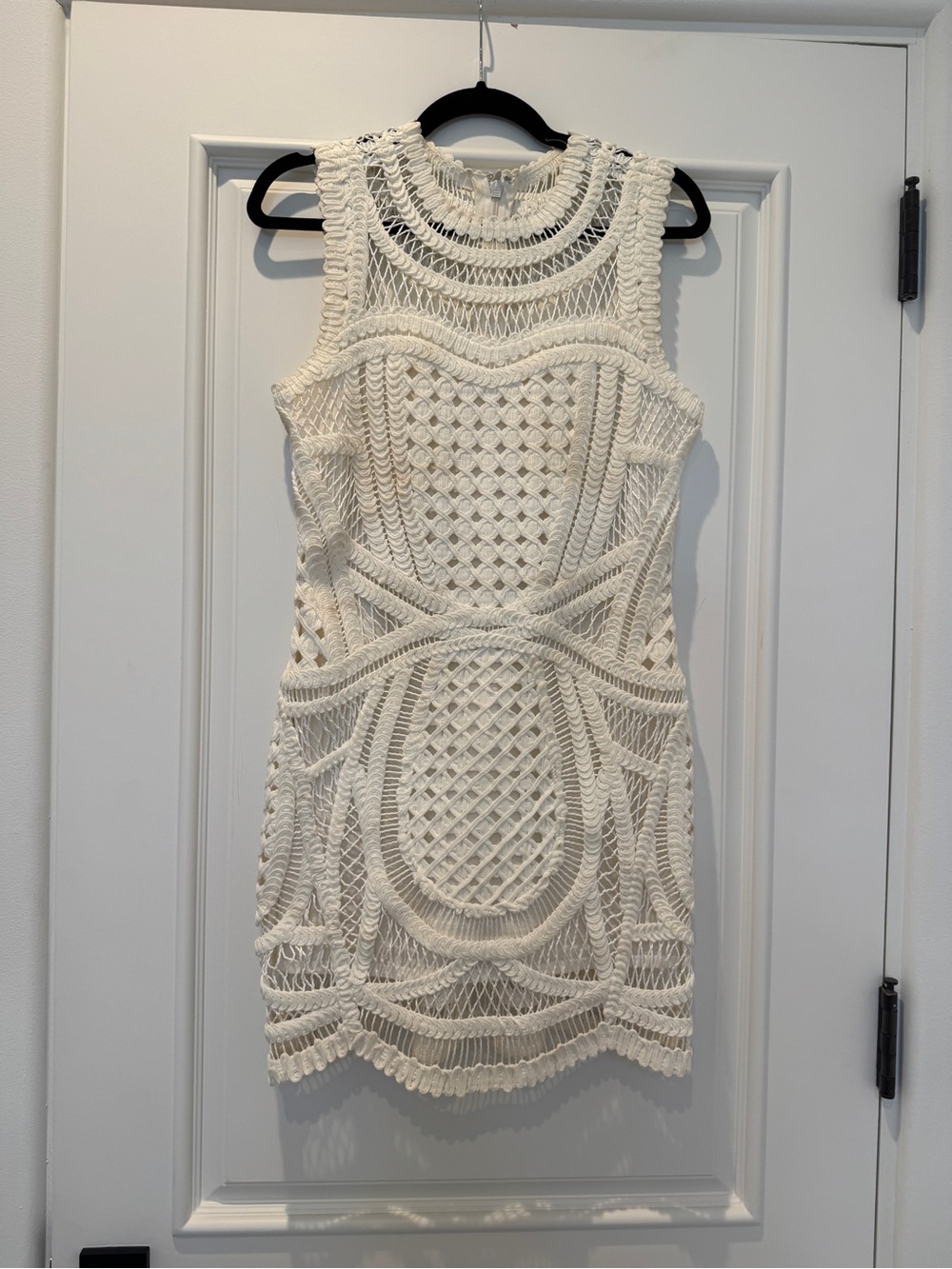 Jonathon Simkhai Coen White Crochet Mini Dress - Picture 3 of 10